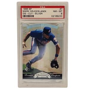 1995 SP Mark Grudzielanek Die-Cut Silver #7 Montreal Expos PSA 8 NM-MT Vintage